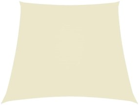 vidaXL Parasolar, crem, 3/5x4 m, țesătură oxford, trapez