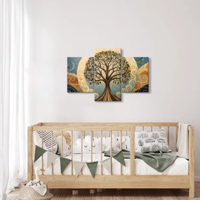 Tablou – Arborele vieții și spirale (90x60 cm)