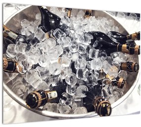 Tablou -șampanie la gheață (70x50 cm), în 40 de alte dimensiuni noi