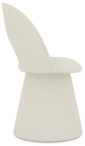 Scaun de sufragerie crem tapițat Kalo – Makamii