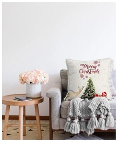 Față de pernă 43x43 cm cu model de Crăciun – Mila Home