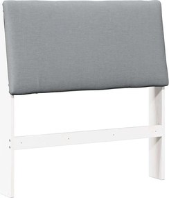 vidaXL Tăblie tapițată Gri deschis 100 cm Lemn de pin masiv