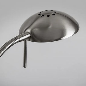 Brilagi - Lampă de podea cu dimmer SCARLETT 1xR7s/230W/230V+1xG9/40W crom mat