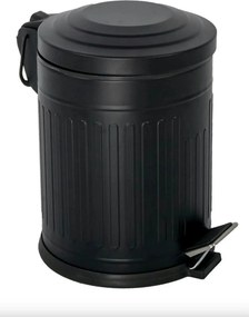 Cos de gunoi D85, negru, metal, 16L