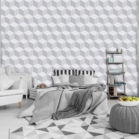 Fototapet - Mozaic - 3D alb (152,5x104 cm)