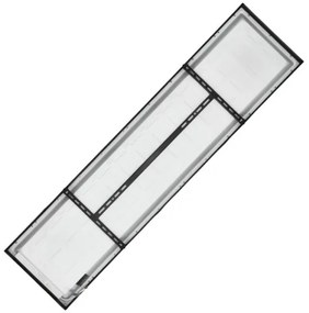 Panou LED aplicat BRISBANE LED/36W/230V 4000K 29,5x119 cm negru