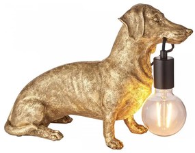Lampă de masă Endon 101187 DACHSHUND 1xE27/10W/230V auriu