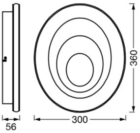 Plafonieră LED ORBIS SPIRAL LED/27W/230V Ledvance
