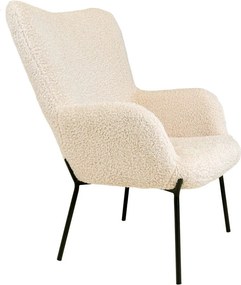 Fotoliu crem cu tapițerie din blană artificială Glasgow – Bonami Essentials