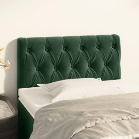 346309 vidaXL Tăblie de pat, verde închis, 80x7x78/88 cm, catifea