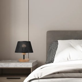 Lampă de masă Brilagi ANTHONY 1xE14/40W/230V stejar/negru