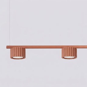 Sollux SL.2699 - Lustru suspendat pe cablu AURA 4xGX53/10W/230V roșu