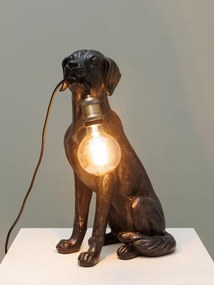 Lampa de masa, din rasina, forma de caine, Good Dog