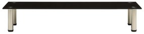 322767 vidaXL Suport TV, negru, 100 x 35 x 17 cm, sticlă securizată