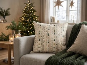 Fata de perna din bumbac HOLLY PINES 45x45 cm, colorat
