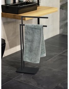 WENKO 71555800 - Suport pentru prosoape RECCO 48x80,5 cm negru