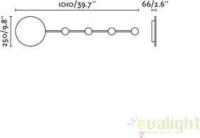 Aplica LED ambientala cu cuier HAN neagra 01001