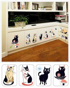 Sticker perete Cats Family