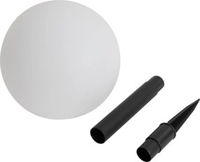 Set de 3 lampi de podea exterioare albe cu LED solar IP44 - Ludger