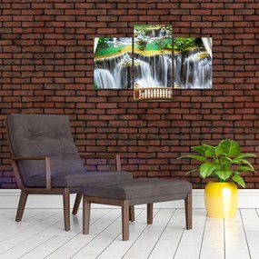 Tablou - Privire la cascade magice (90x60 cm)