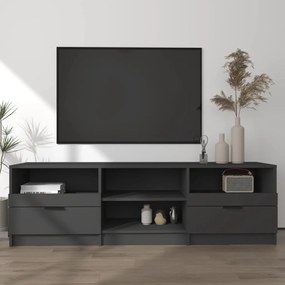 Comoda TV, negru, 150x33,5x45 cm, lemn prelucrat