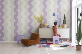 Fototapet, Wobbly, Lilac, Rebel Walls