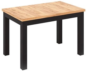Masă extensibilă DOO, stejar Artisan / negru