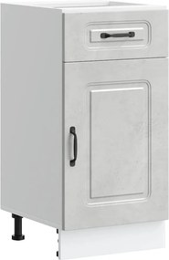 vidaXL Dulap de bază de bucătărie „Kalmar” Lemn prelucrat gri beton