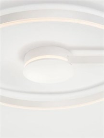 Lustra circulara aluminiu alb LED CCT SIENA 80cm