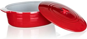 Foma ovală cu capac Banquet Culinaria Red 3,6 l, 3,6 l