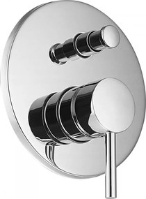 Mexen Lua baterie pentru cadă de perete, Crom - 72835-00