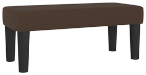 346635 vidaXL Bancă, maro, 70x30x30 cm, piele ecologică