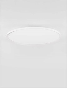 Plafoniera LED design slim ALMIRA alba D-60cm