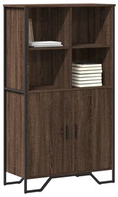 vidaXL Dulap înalt, stejar maro, 79,5x35,5x137,5 cm, lemn prelucrat