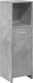 vidaXL Dulap de baie, gri beton, 30 x 30 x 95 cm, PAL