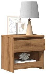 vidaXL Noptiera Artisan Stejar 40x30x39 cm Lemn prelucrat