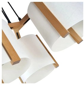 Lustra fabricata manual din lemn SCALA 3L
