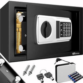 Deuba Seif de securitate Defer - 31x20x20cm negru