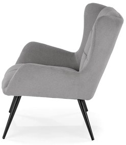 Fotoliu Byron stofa gri H92 cm