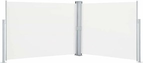 vidaXL Copertină laterală retractabilă, crem, 140 x 1000 cm
