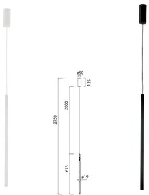 Pendul LED design minimalist, TORCH alb MA-8482