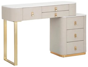 Masă consolă bej-auriu 40x120 cm Beauty – Mauro Ferretti