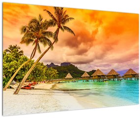 Tablou - Insula Bora Bora (90x60 cm)