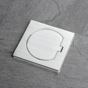 Brilagi - Priză încastrată pentru bucătărie INBOX IP55, crom mat, pătrată