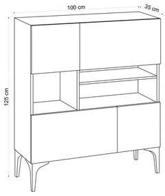 Consola Krista Sapphire Oak