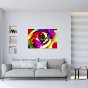 Tablou - Trandafir colorat (90x60 cm)