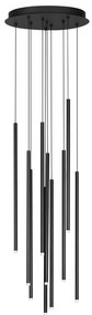 Lustra LED suspendata design minimalist STILVI 41W negru