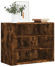 vidaXL Dulap de perete, stejar fumuriu, 75x35x60 cm, lemn prelucrat