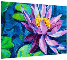 Tablou - Nufăr pe apă (70x50 cm)
