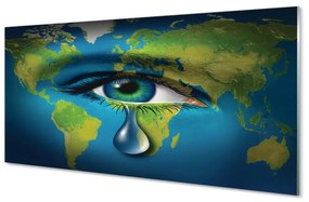 Tablouri acrilice Harta de lacrima pentru ochi